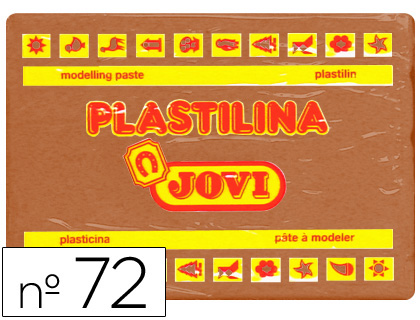 Barra 350g. plastilina Jovi 72 marrón